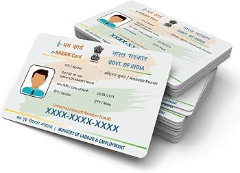E Shram Card PVC